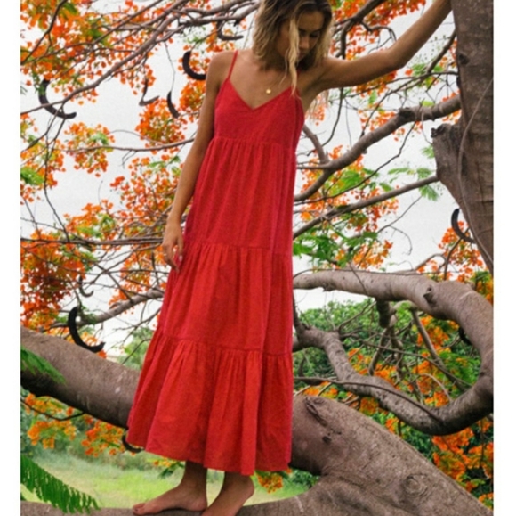 Billabong Dresses & Skirts - Billabong Red Maxi Dress
